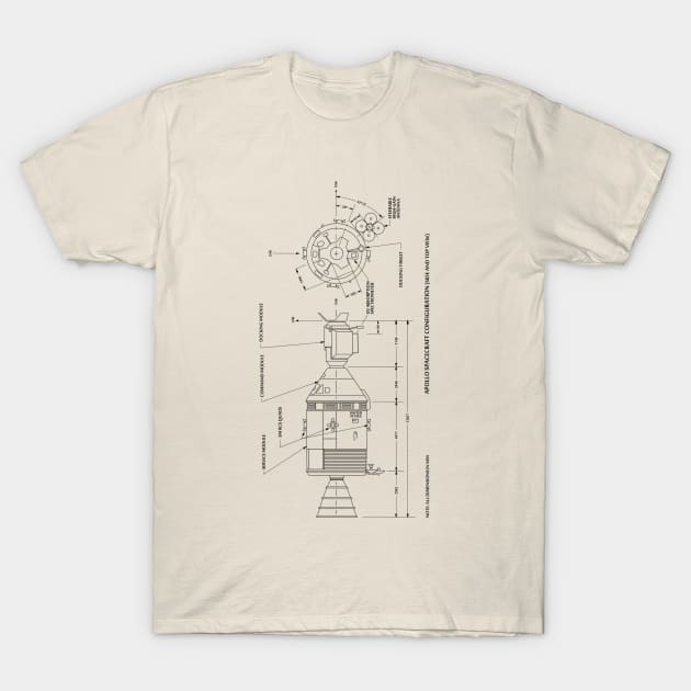 Apollo Module black T-Shirt by Jared1084